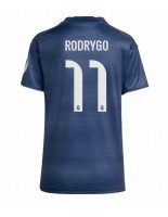 Real Madrid Rodrygo Goes #11 Bortedrakt Dame 2025-26 Korte ermer